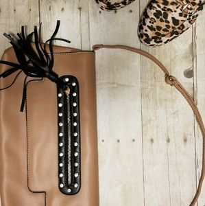 Taupe cross body